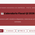 Calendario Fiscal 1C 2026 — Autónomos y Empresas | Contamar calendario fiscal 2026