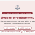 Simulador Autónomo o SL | Contamar Asesores | Contamar Simulador Autónomo o S.L.